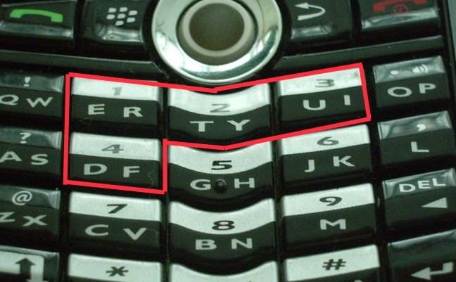 Cmo usar el teclado de una BlackBerry.